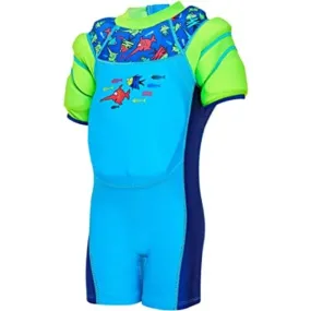 Zoggs Saw Fish Water Wings Float Suit Kids Beach Vest Aqua 8021190